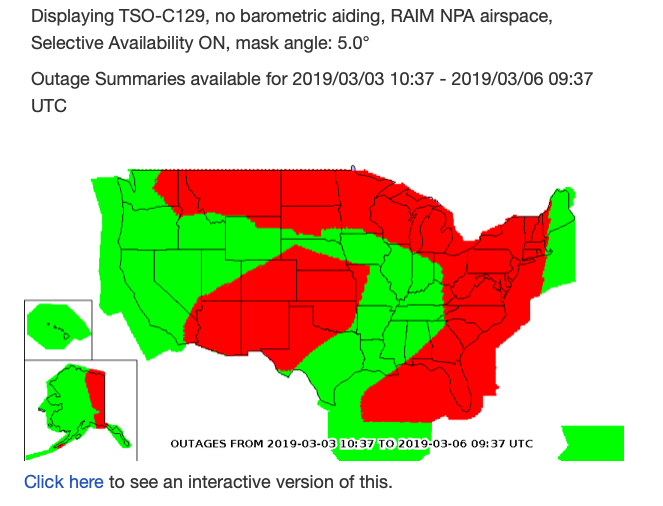 RAIM Outages NPA No Baro-Aiding